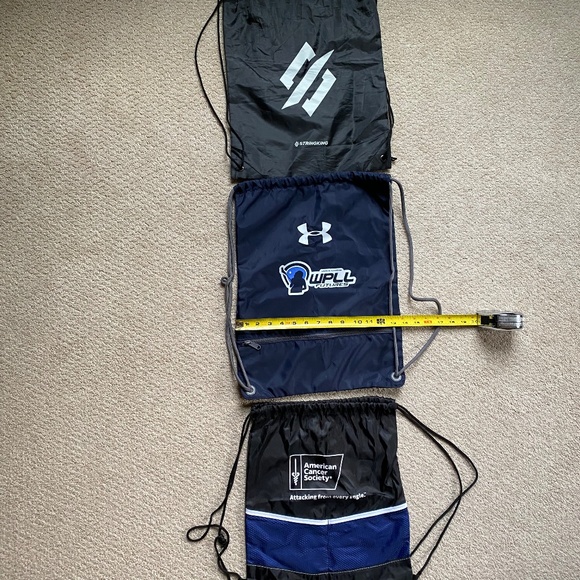 drawstring backpack sports gym bag bundle - Picture 2 of 3